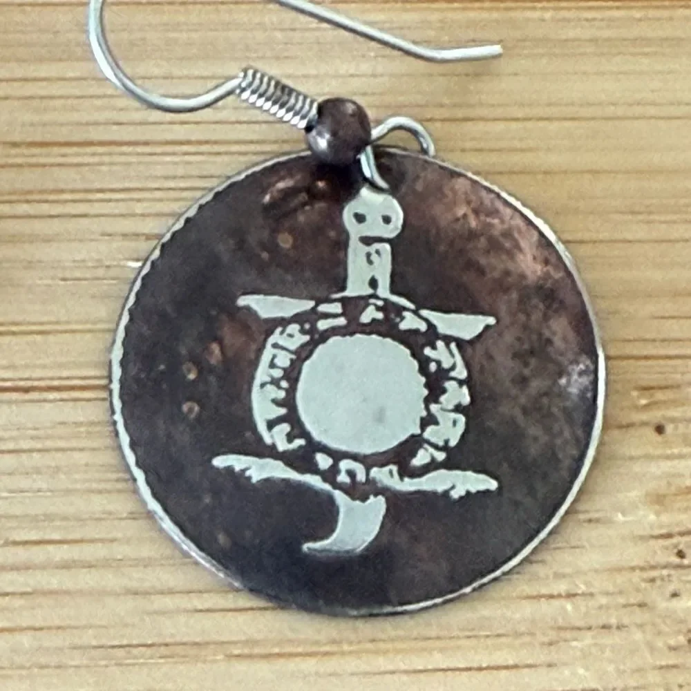 Silver/copper  earrings